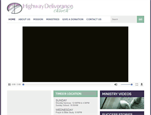 Tablet Screenshot of highwaydeliveranceministries.org